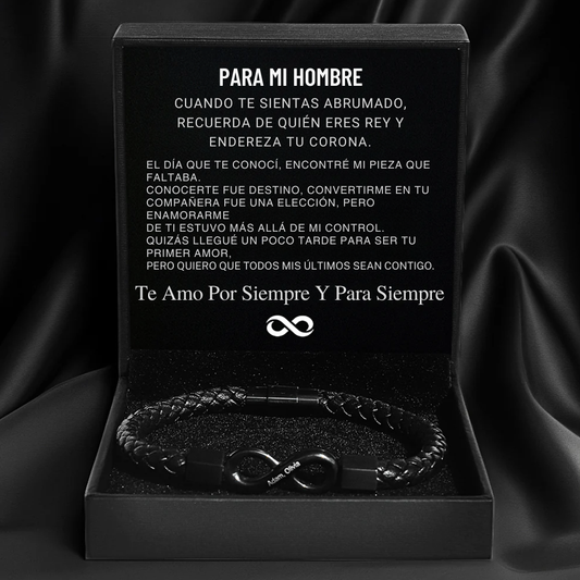 “Para mi hombre” Pulsera grabada