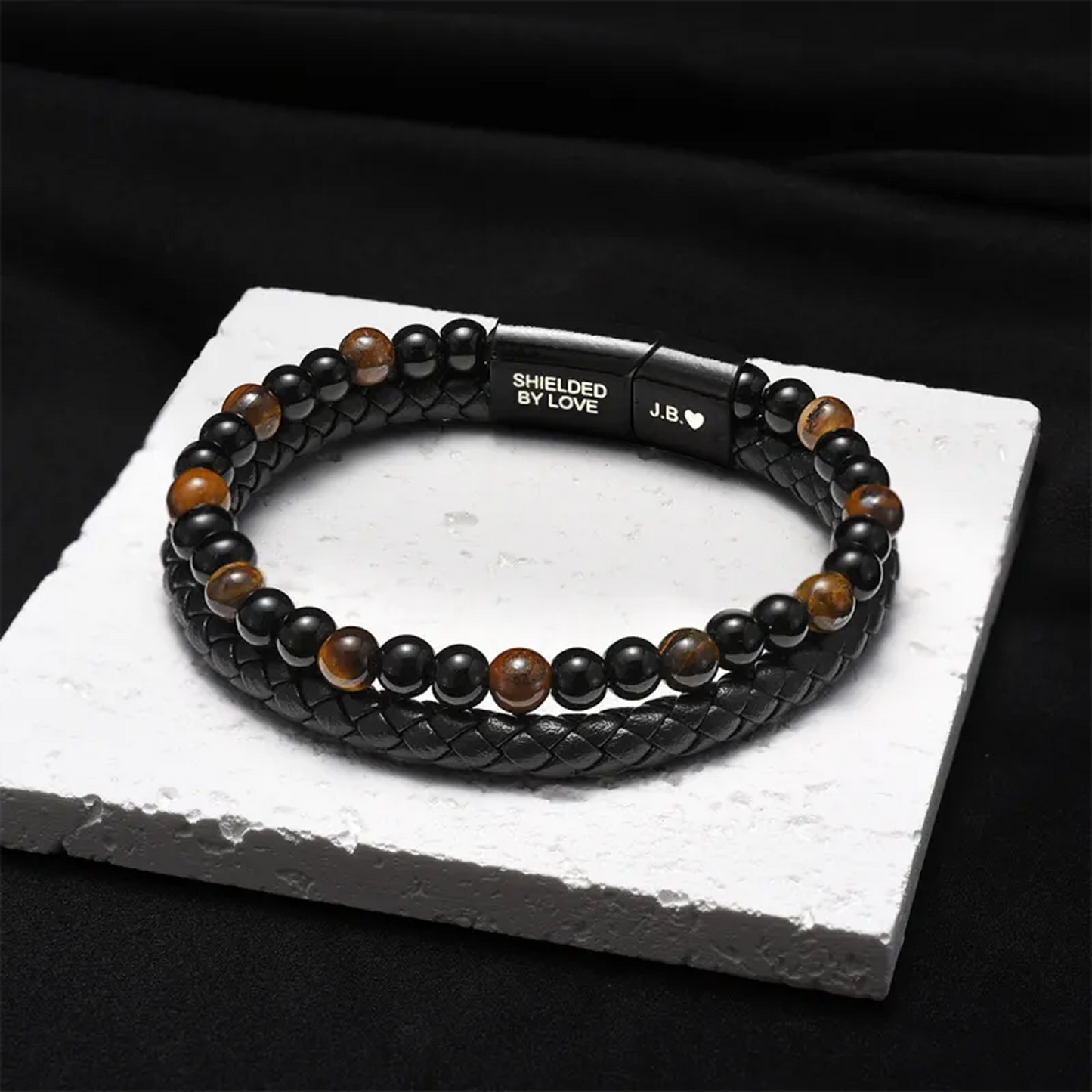 Pulsera Escudo del Hijo – Ojo de Tigre
