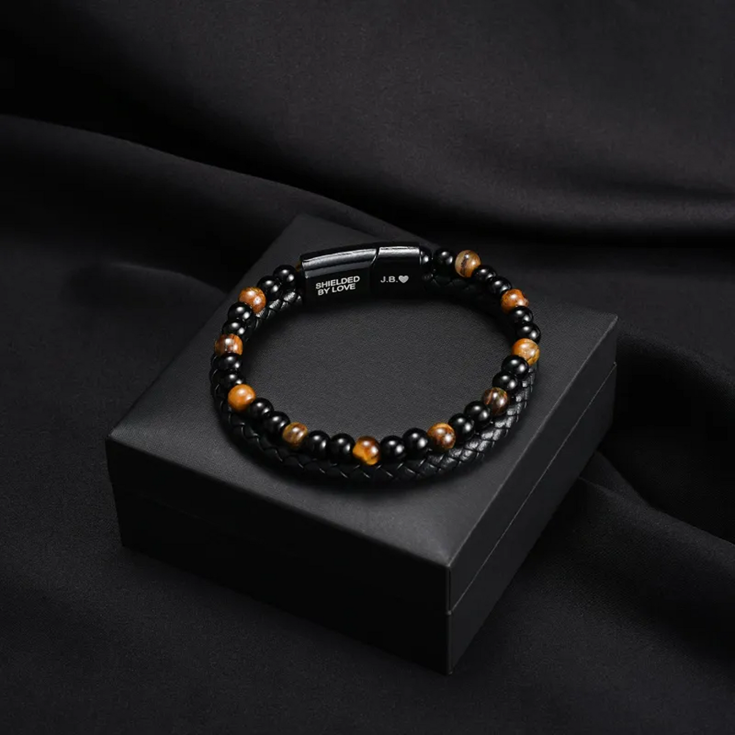 Pulsera Escudo del Hijo – Ojo de Tigre