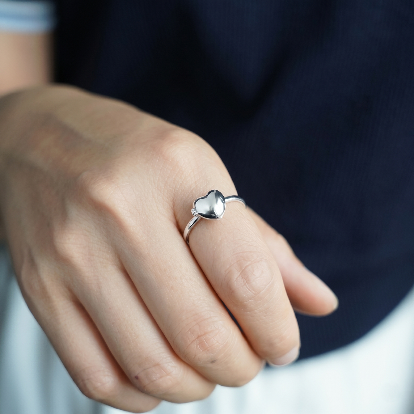Anillo Relicario de Corazón