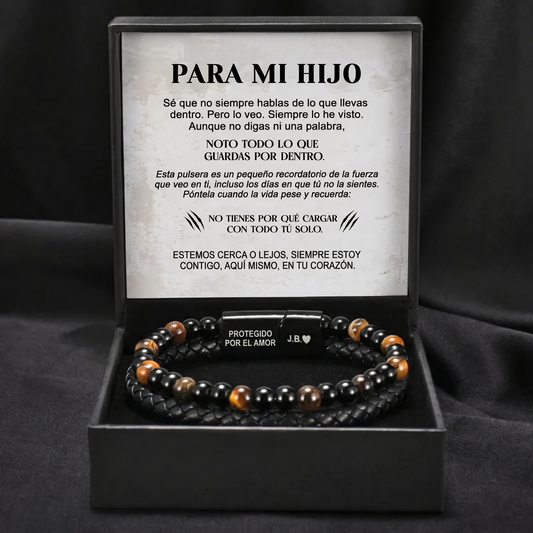 El Escudo de un Hijo – Pulsera de ojo de tigre