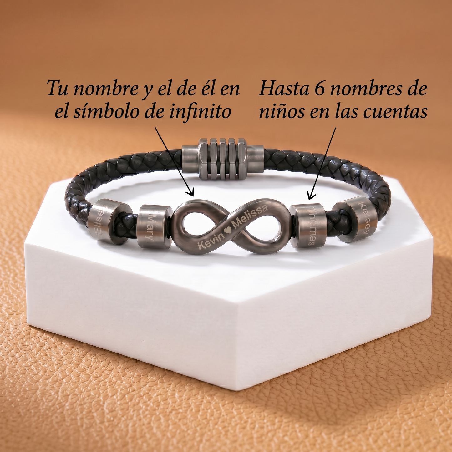Pulsera Vínculo Infinito con nombres