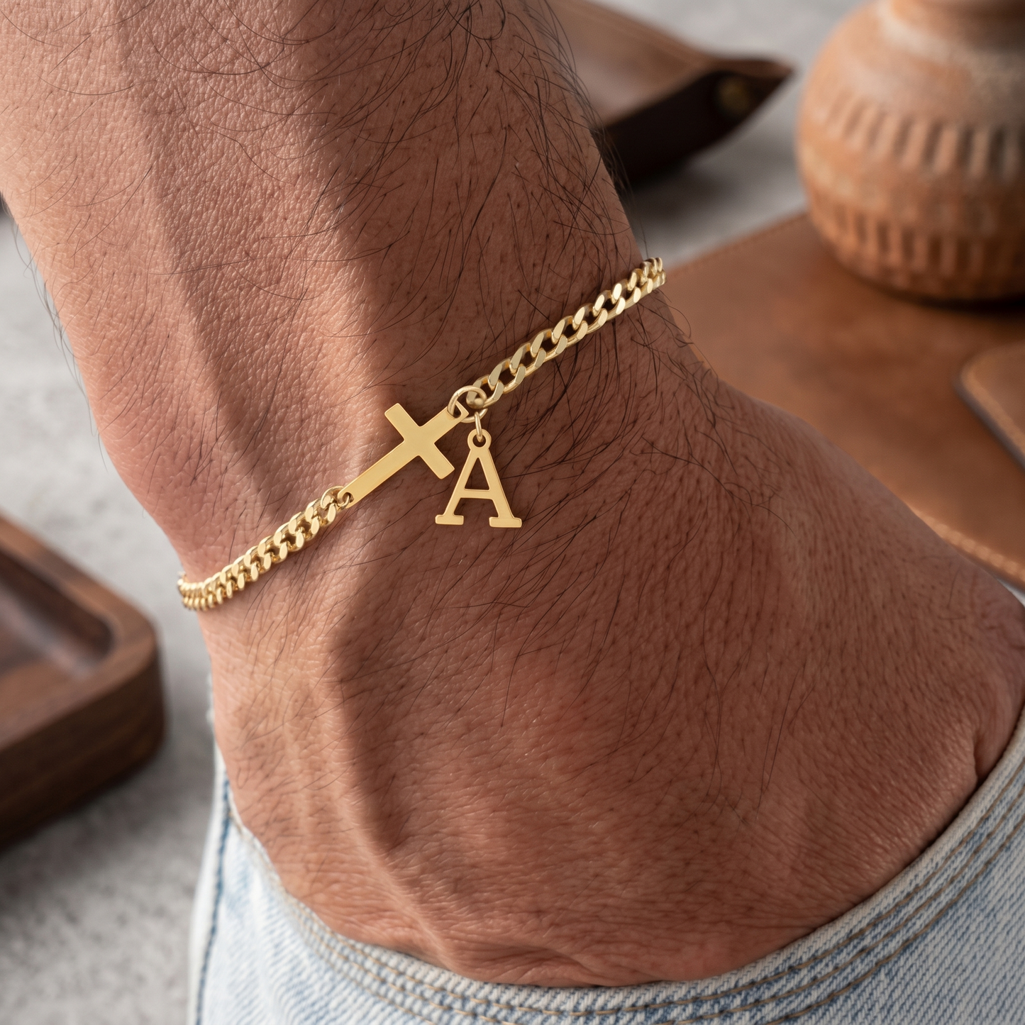Pulsera Inicial y Cruz Nivora™