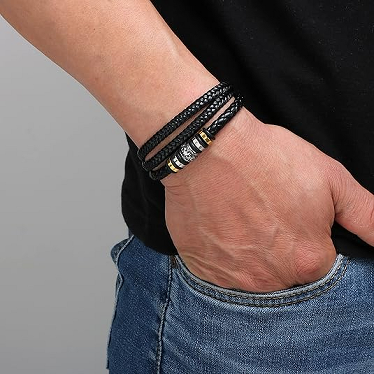 Pulsera grabada «Para mi nieto»