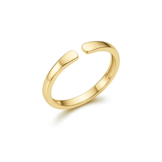 Anillo Ajustable con Inicial Whisper